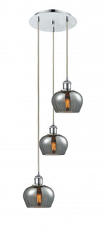 Fenton - 3 Light - 13 inch - Polished Chrome - Cord Hung - Multi Pendant (3442|113B-3P-PC-G93)