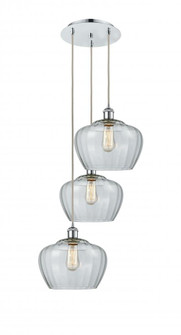 Fenton - 3 Light - 18 inch - Polished Chrome - Cord Hung - Multi Pendant (3442|113B-3P-PC-G92-L)