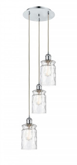 Candor - 3 Light - 11 inch - Polished Chrome - Cord Hung - Multi Pendant (3442|113B-3P-PC-G352)