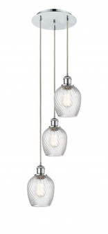 Salina - 3 Light - 12 inch - Polished Chrome - Cord Hung - Multi Pendant (3442|113B-3P-PC-G292)