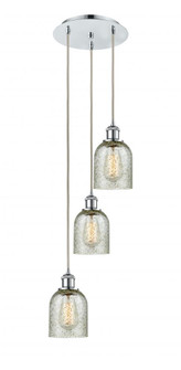 Caledonia - 3 Light - 12 inch - Polished Chrome - Cord Hung - Multi Pendant (3442|113B-3P-PC-G259)