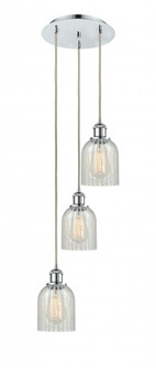 Caledonia - 3 Light - 12 inch - Polished Chrome - Cord Hung - Multi Pendant (3442|113B-3P-PC-G2511)