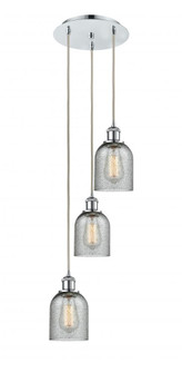 Caledonia - 3 Light - 12 inch - Polished Chrome - Cord Hung - Multi Pendant (3442|113B-3P-PC-G257)