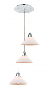 Orwell - 3 Light - 15 inch - Polished Chrome - Cord Hung - Multi Pendant (3442|113B-3P-PC-G131)
