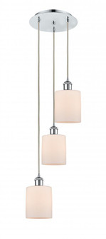 Cobbleskill - 3 Light - 12 inch - Polished Chrome - Cord Hung - Multi Pendant (3442|113B-3P-PC-G111)