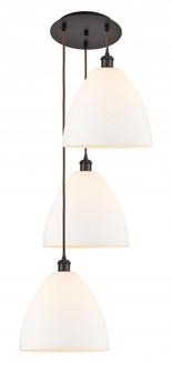 Bristol - 3 Light - 19 inch - Oil Rubbed Bronze - Cord Hung - Multi Pendant (3442|113B-3P-OB-GBD-121)