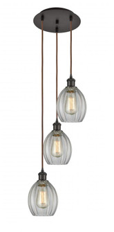 Eaton - 3 Light - 12 inch - Oil Rubbed Bronze - Cord Hung - Multi Pendant (3442|113B-3P-OB-G82)