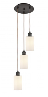 Clymer - 3 Light - 10 inch - Oil Rubbed Bronze - Cord Hung - Multi Pendant (3442|113B-3P-OB-G801)