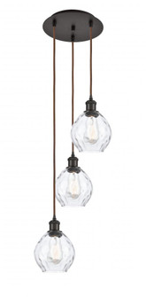 Waverly - 3 Light - 13 inch - Oil Rubbed Bronze - Cord Hung - Multi Pendant (3442|113B-3P-OB-G362)