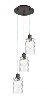 Candor - 3 Light - 11 inch - Oil Rubbed Bronze - Cord Hung - Multi Pendant (3442|113B-3P-OB-G352)