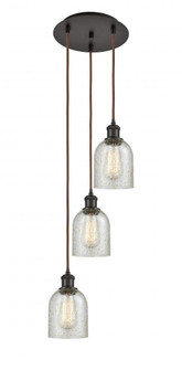 Caledonia - 3 Light - 12 inch - Oil Rubbed Bronze - Cord Hung - Multi Pendant (3442|113B-3P-OB-G259)