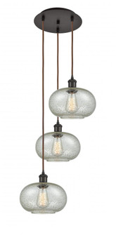 Gorham - 3 Light - 16 inch - Oil Rubbed Bronze - Cord Hung - Multi Pendant (3442|113B-3P-OB-G249)