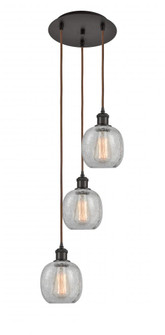 Belfast - 3 Light - 13 inch - Oil Rubbed Bronze - Cord Hung - Multi Pendant (3442|113B-3P-OB-G105)