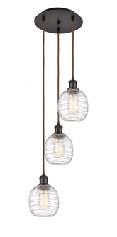 Belfast - 3 Light - 13 inch - Oil Rubbed Bronze - Cord Hung - Multi Pendant (3442|113B-3P-OB-G1013)