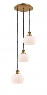 Fenton - 3 Light - 13 inch - Brushed Brass - Cord Hung - Multi Pendant (3442|113B-3P-BB-G91)
