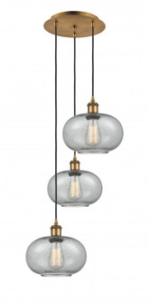 Gorham - 3 Light - 16 inch - Brushed Brass - Cord Hung - Multi Pendant (3442|113B-3P-BB-G247)