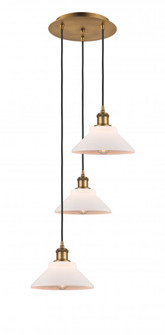 Orwell - 3 Light - 15 inch - Brushed Brass - Cord Hung - Multi Pendant (3442|113B-3P-BB-G131)