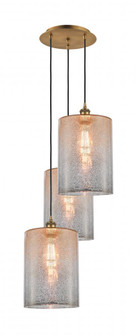 Cobbleskill - 3 Light - 16 inch - Brushed Brass - Cord Hung - Multi Pendant (3442|113B-3P-BB-G116-L)