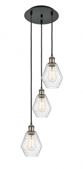 Cindyrella - 3 Light - 13 inch - Black Antique Brass - Cord Hung - Multi Pendant (3442|113B-3P-BAB-G654-6)