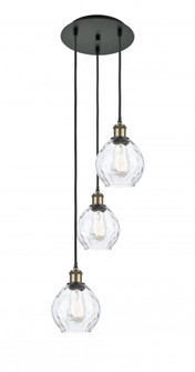 Waverly - 3 Light - 13 inch - Black Antique Brass - Cord Hung - Multi Pendant (3442|113B-3P-BAB-G362)