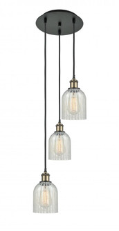 Caledonia - 3 Light - 12 inch - Black Antique Brass - Cord Hung - Multi Pendant (3442|113B-3P-BAB-G2511)