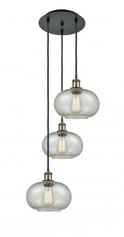 Gorham - 3 Light - 16 inch - Black Antique Brass - Cord Hung - Multi Pendant (3442|113B-3P-BAB-G249)