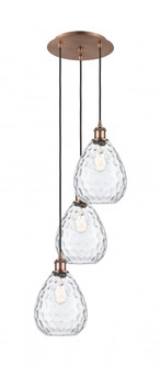 Waverly - 3 Light - 15 inch - Antique Copper - Cord Hung - Multi Pendant (3442|113B-3P-AC-G372)