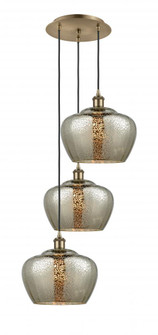 Fenton - 3 Light - 18 inch - Antique Brass - Cord Hung - Multi Pendant (3442|113B-3P-AB-G96-L)