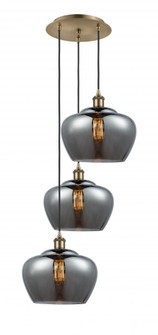 Fenton - 3 Light - 18 inch - Antique Brass - Cord Hung - Multi Pendant (3442|113B-3P-AB-G93-L)