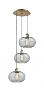 Gorham - 3 Light - 16 inch - Antique Brass - Cord Hung - Multi Pendant (3442|113B-3P-AB-G247)