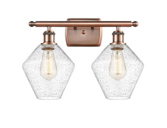 Cindyrella - 2 Light - 18 inch - Antique Copper - Bath Vanity Light (3442|516-2W-AC-G654-8)
