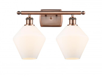 Cindyrella - 2 Light - 18 inch - Antique Copper - Bath Vanity Light (3442|516-2W-AC-G651-8)