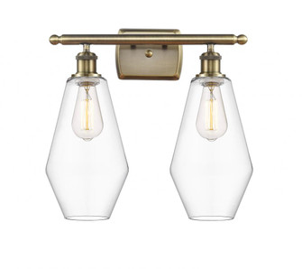 Cindyrella - 2 Light - 17 inch - Antique Brass - Bath Vanity Light (3442|516-2W-AB-G652-7)