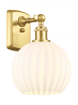 White Venetian - 1 Light - 8 inch - Satin Gold - Sconce (3442|516-1W-SG-G1217-8WV)