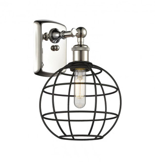 Lake Placid - 1 Light - 8 inch - Polished Nickel - Sconce (3442|516-1W-PN-CE-8-BK)
