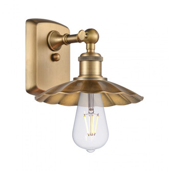 Scallop - 1 Light - 8 inch - Brushed Brass - Sconce (3442|516-1W-BB-M17-BB)
