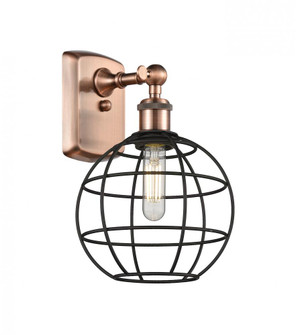 Lake Placid - 1 Light - 8 inch - Antique Copper - Sconce (3442|516-1W-AC-CE-8-BK)