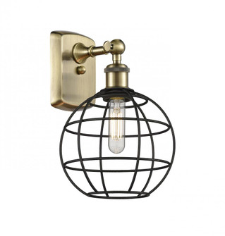 Lake Placid - 1 Light - 8 inch - Antique Brass - Sconce (3442|516-1W-AB-CE-8-BK)