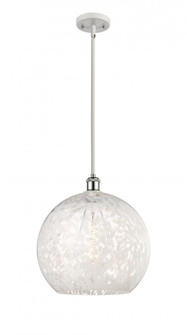 White Mouchette - 1 Light - 14 inch - White Polished Chrome - Pendant (3442|516-1S-WPC-G1216-14WM)