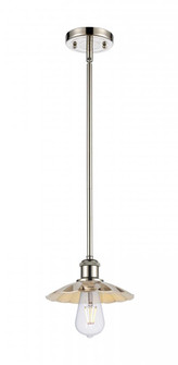 Scallop - 1 Light - 8 inch - Polished Nickel - Mini Pendant (3442|516-1S-PN-M17-PN)