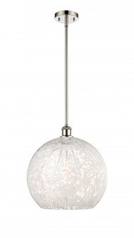 White Mouchette - 1 Light - 14 inch - Polished Nickel - Pendant (3442|516-1S-PN-G1216-14WM)