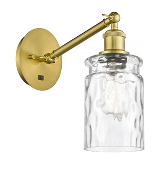 Candor - 1 Light - 5 inch - Satin Gold - Adjustable Sconce (3442|317-1W-SG-G352)