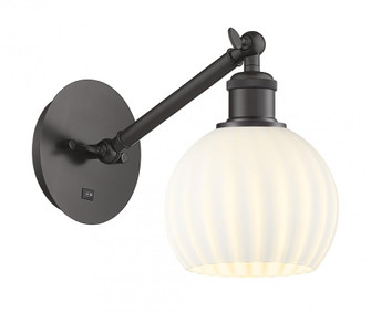 White Venetian - 1 Light - 6 inch - Oil Rubbed Bronze - Sconce (3442|317-1W-OB-G1217-6WV)