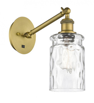 Candor - 1 Light - 5 inch - Brushed Brass - Sconce (3442|317-1W-BB-G352)