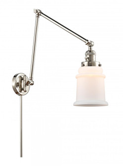 Canton - 1 Light - 6 inch - Polished Nickel -Adjustable Swing Arm (3442|238-PN-G181)
