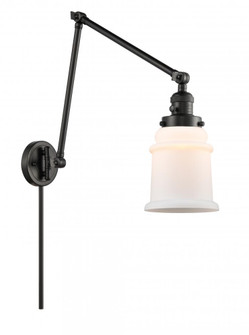 Canton - 1 Light - 6 inch - Matte Black -Adjustable Swing Arm (3442|238-BK-G181)