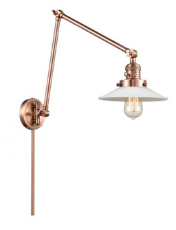 Halophane - 1 Light - 9 inch - Antique Copper -Adjustable Swing Arm (3442|238-AC-G1)