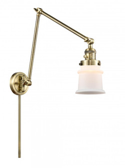 Canton - 1 Light - 8 inch - Antique Brass -Adjustable Swing Arm (3442|238-AB-G181S)