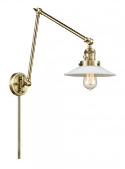Halophane - 1 Light - 9 inch - Antique Brass -Adjustable Swing Arm (3442|238-AB-G1)