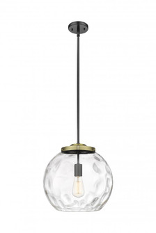 Athens Water Glass - 1 Light - 13 inch - Black Antique Brass - Stem Hung - Pendant (3442|221-1S-BAB-G1215-14)